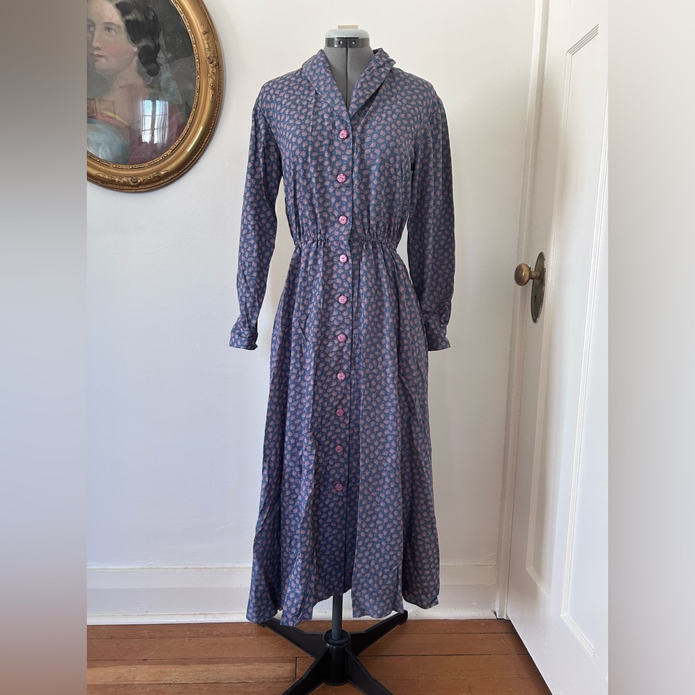 Vintage Paisley Cotton Dress Size US S